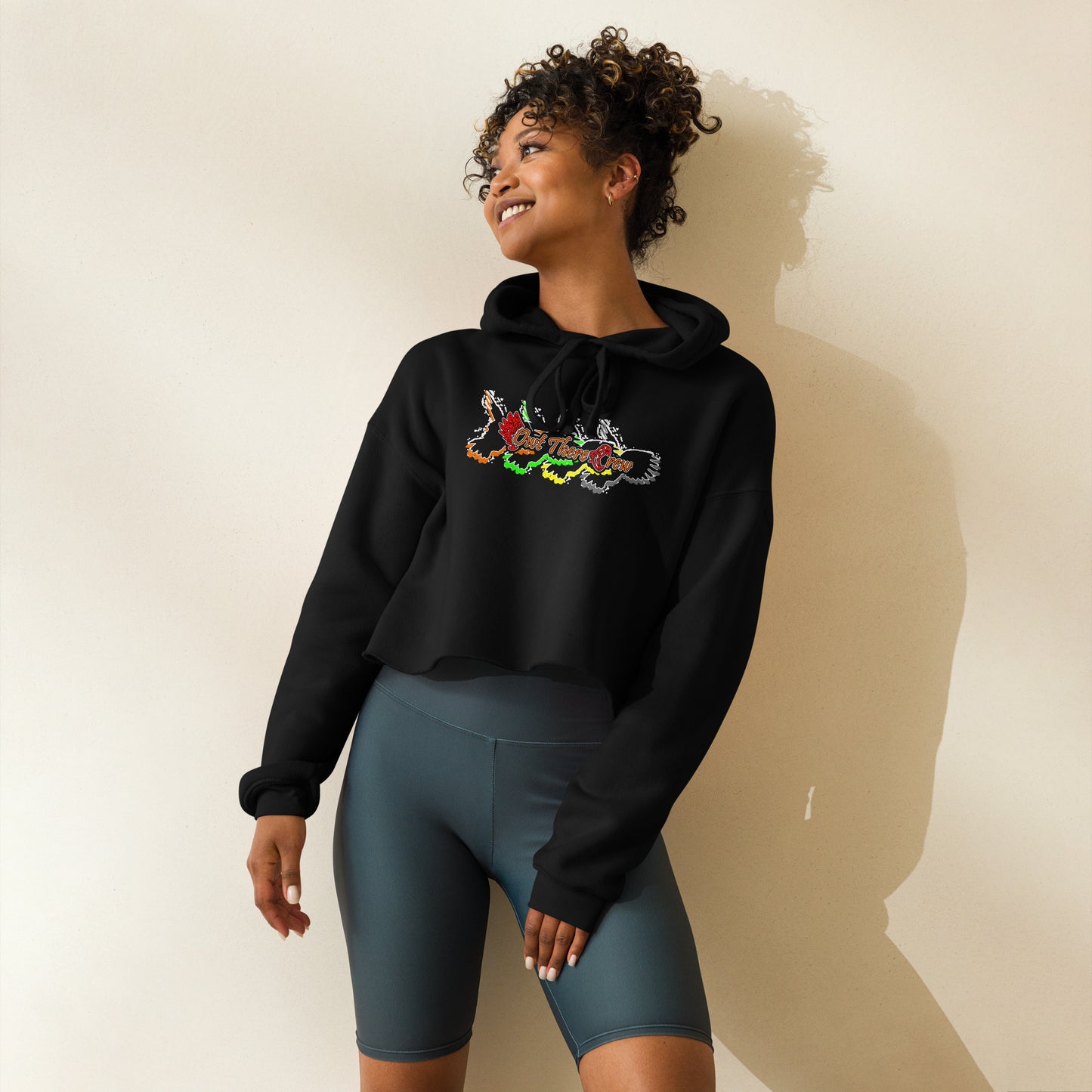 Flagship Design Crop Hoodie