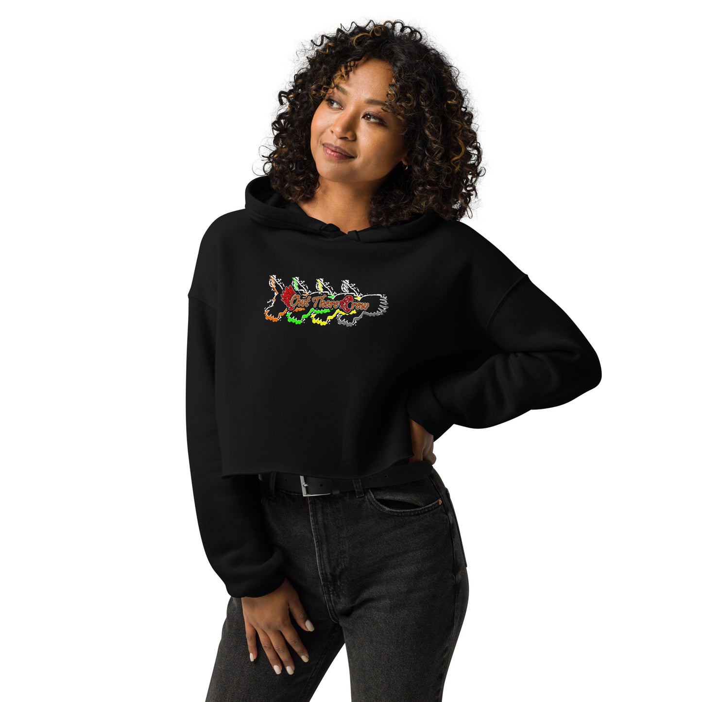 Flagship Design Crop Hoodie