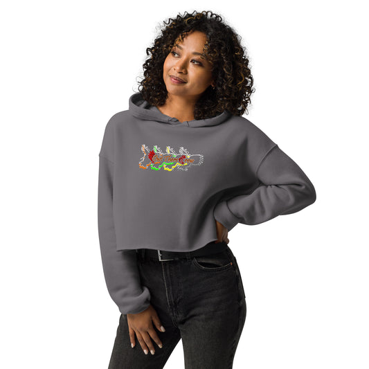 Flagship Design Crop Hoodie